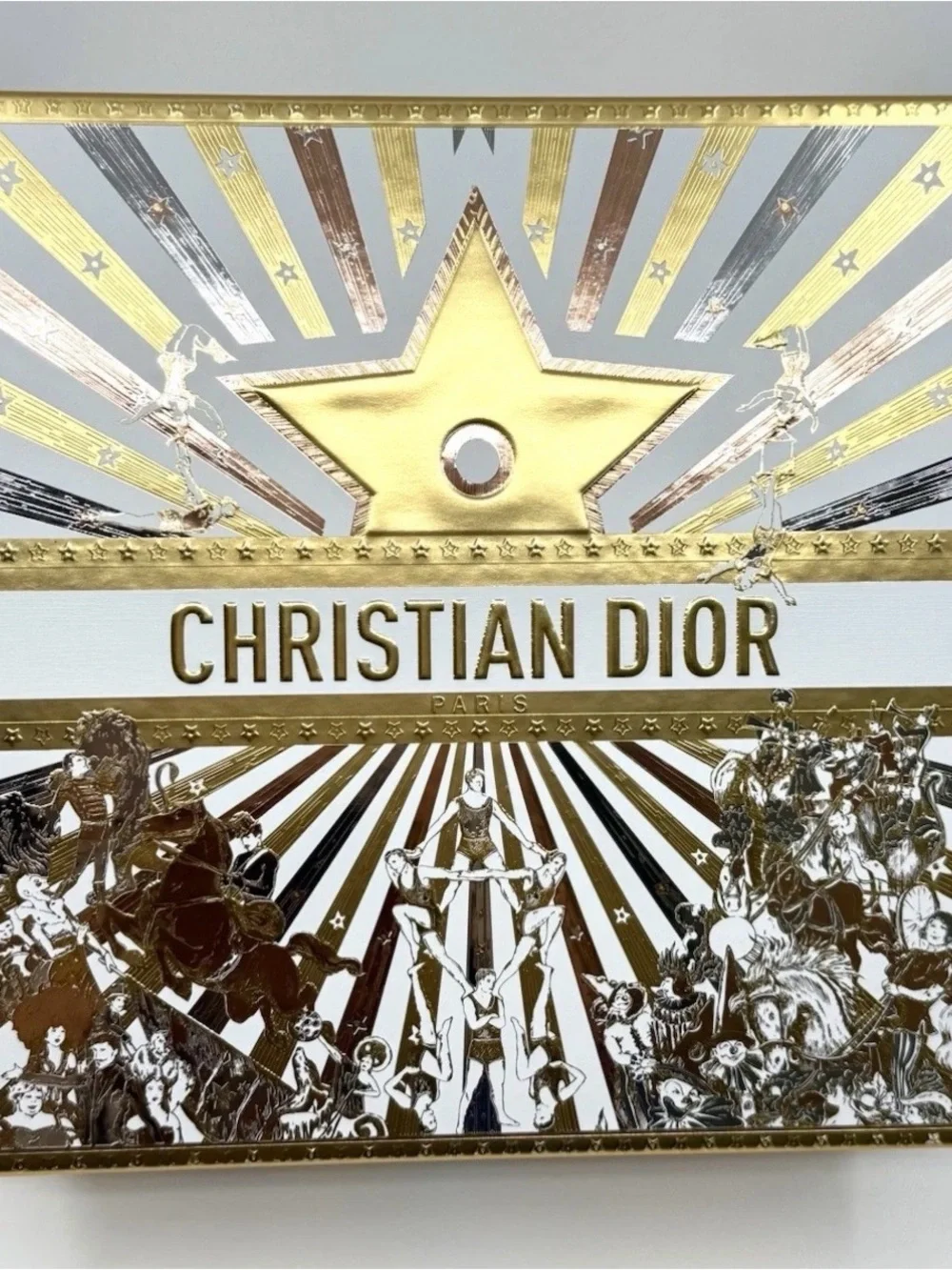 New in Box Dior GWP Gold Metallic Woven Top-Handle Cosmetic Bag Holiday 2025